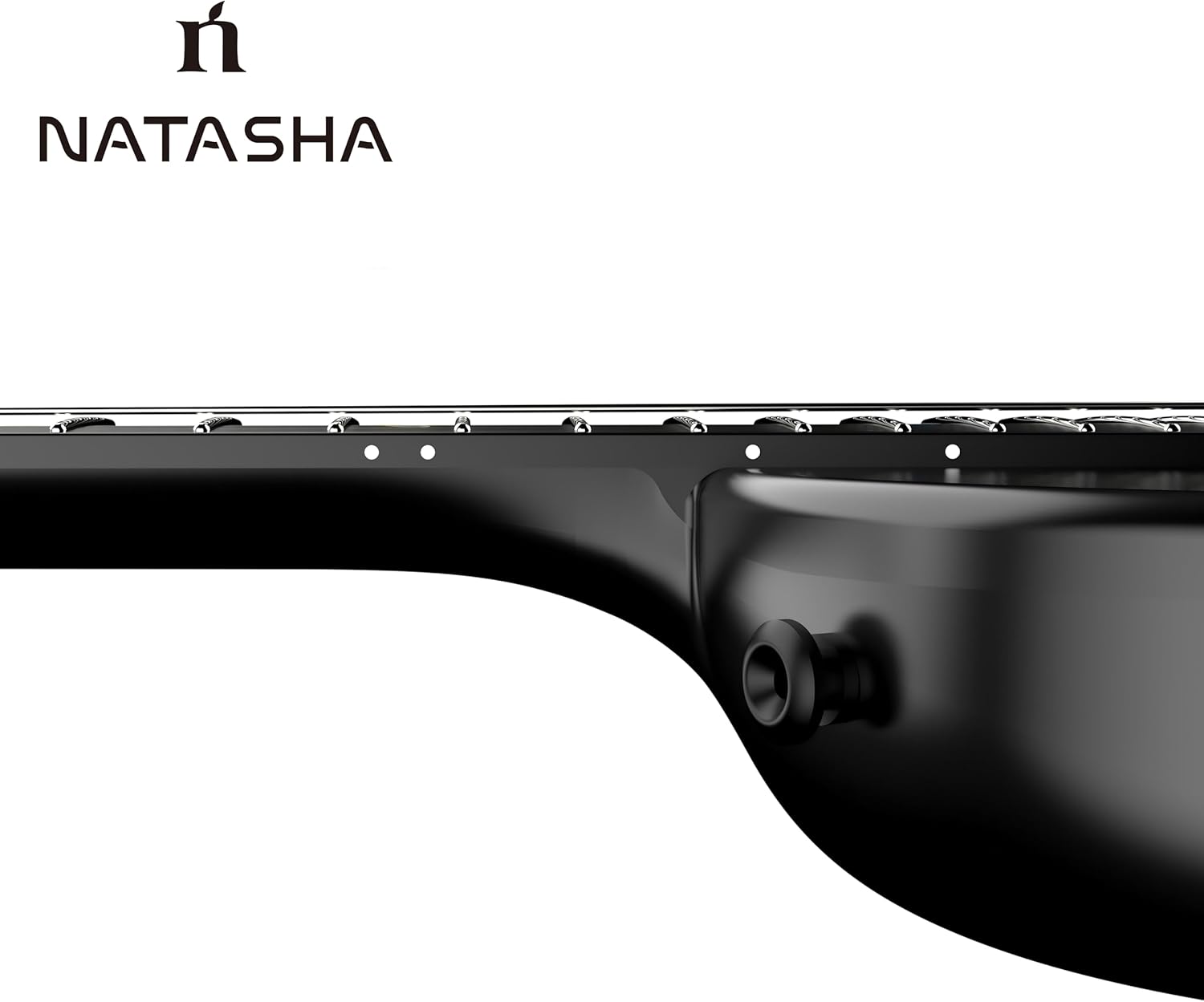 Natasha Asteroid Carbon Fiber 38-inch Folk Guitar,Acoustic Guitars/Travel Guitars,Integrated Casting With Carbon Fiber Composite Material, light and portable.
