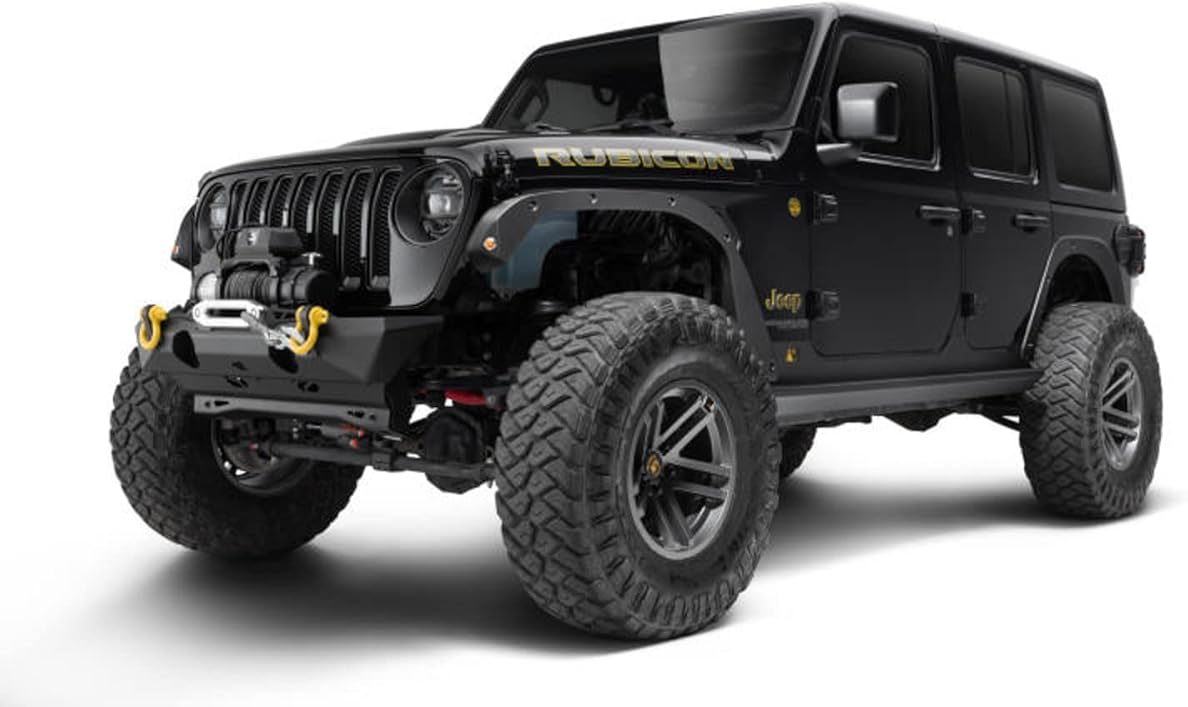 Bushwacker - Trail Armor, Front & Rear Fender Flare Delete Kit | Fits 2018-2026 Jeep Wrangler JL (2-Dr. & 4 Dr.), Black | 4-Pcs. 14096