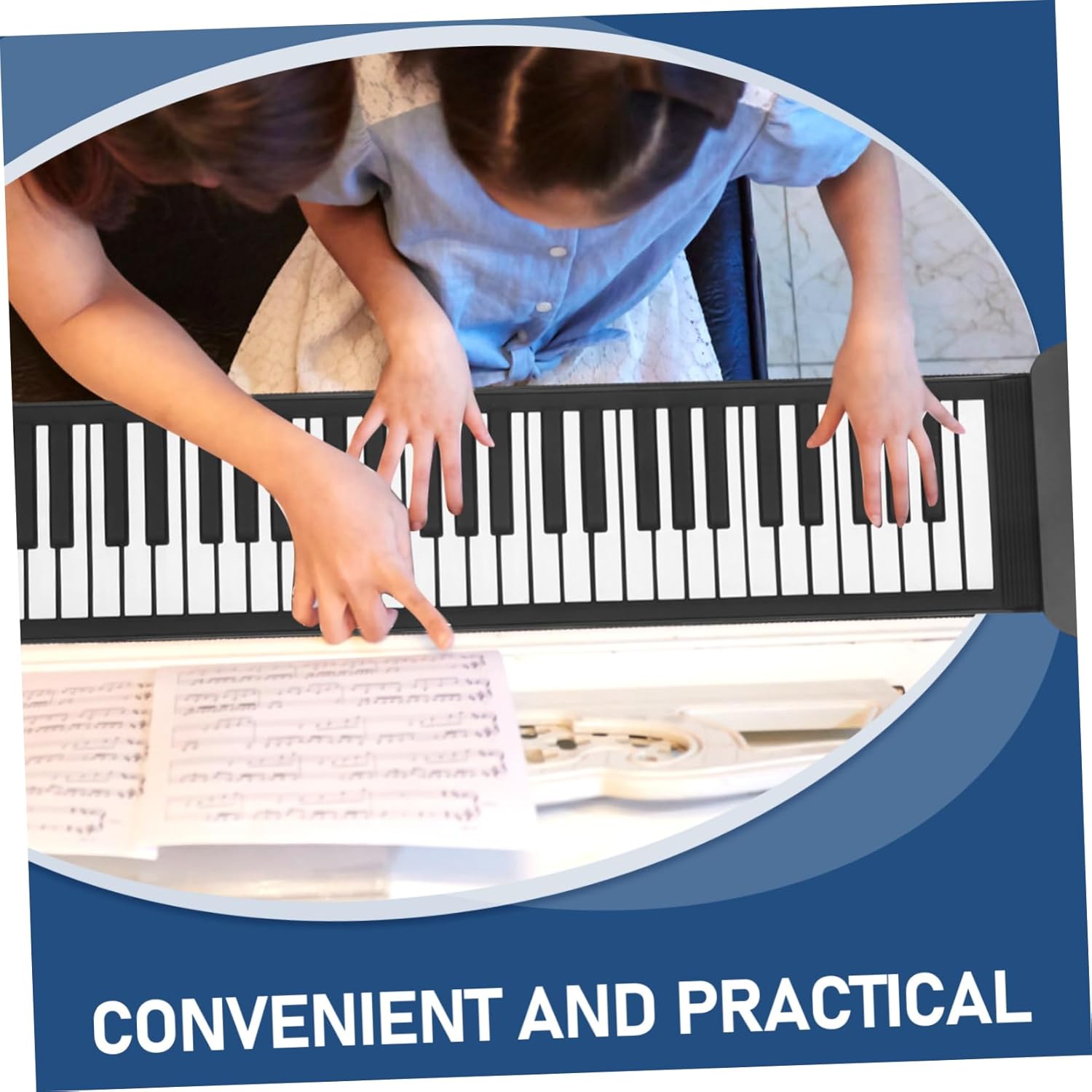 DECHOUS Key Portable up Piano Lightweight Electronic Keyboard Built Speakers for Beginners and Easy to Carry for Music