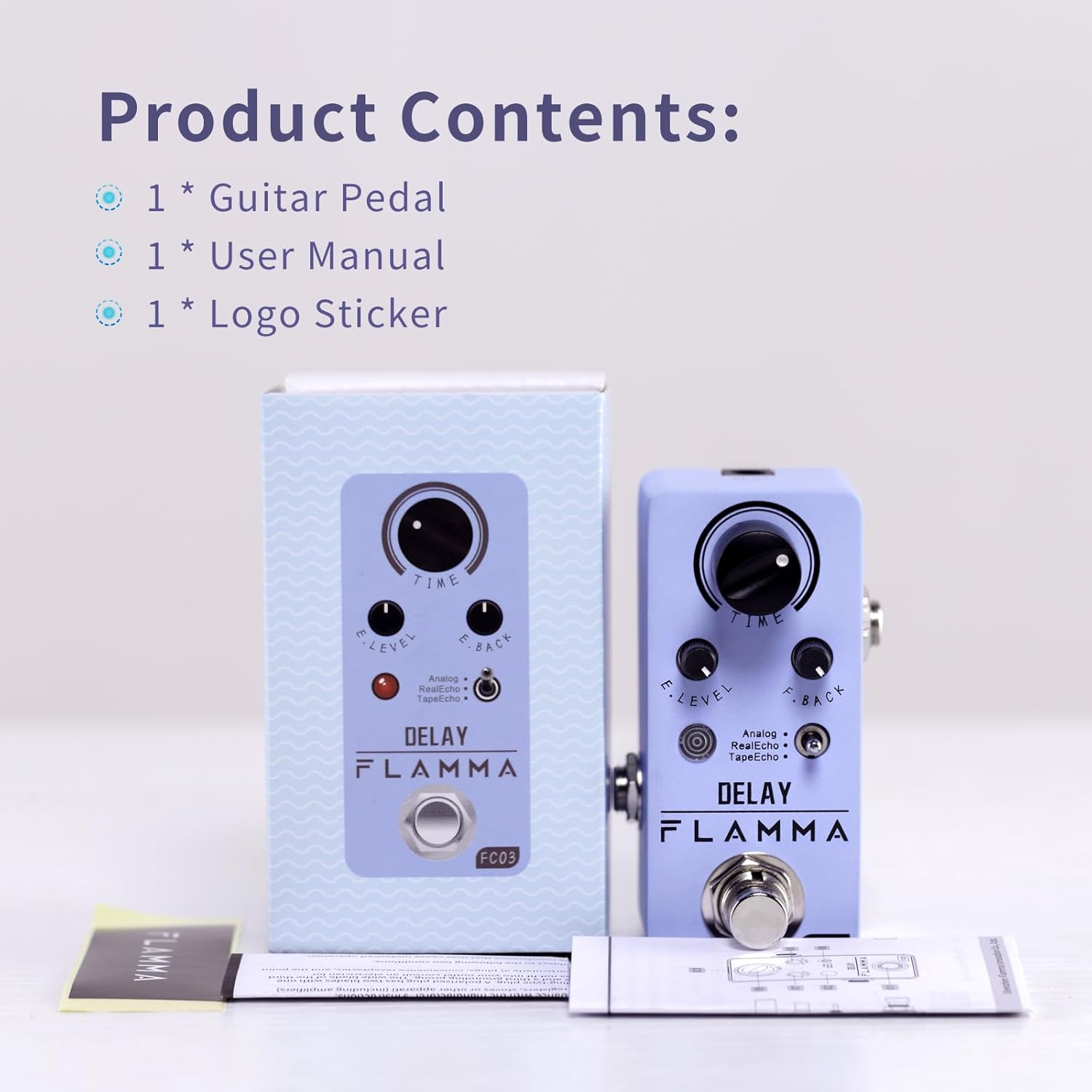 FC03 Delay Pedal and FC04 Tuner Pedal