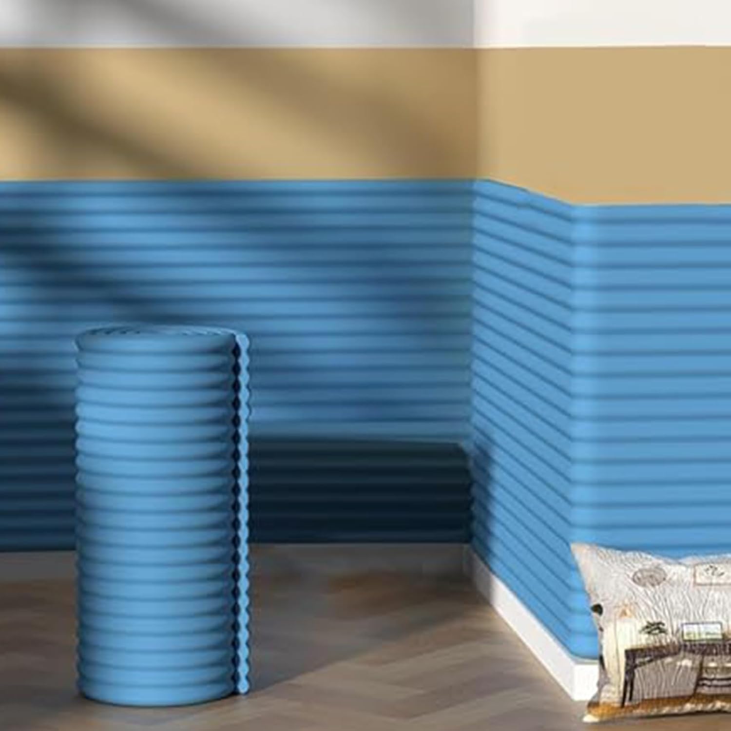 Garage Wall Protector for Car Doors, 0.3in 0.4in Thickness Workshop Sponge Edge Protector, Wall Corner Edge Bumper Guards for Pillars/Bedroom/Living Room(A,L 6.6FT x W 32IN)