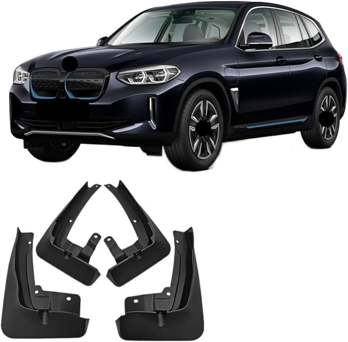 Compatible for BMW IX3 2021 2022 IX 3 Mud Flaps Splash Guard Mudguards MudFlaps Front Rear Fender Auto Styline Car Accessories