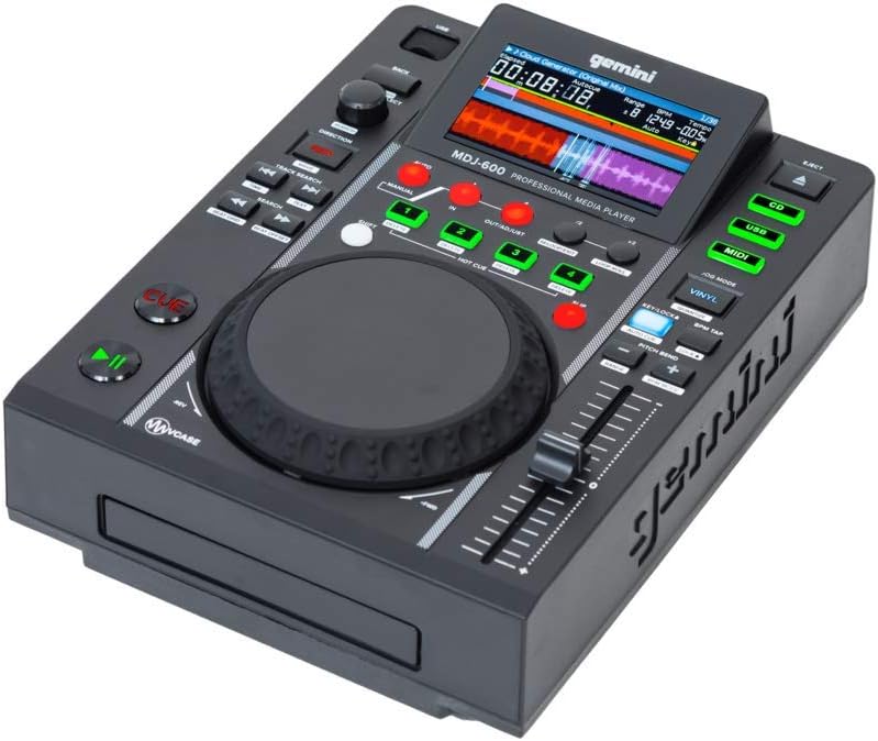 Gemini Sound MDJ-600: Professional CD & USB DJ Media Player with 4.3