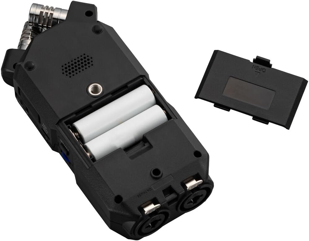 Zoom H4essential 4-Track 32-Bit Float Portable Audio Recorder + Zoom ZDM-1 Podcast Mic Pack + P- Bank Battery + USB Card Reader, SD/microSD + 10ft USB Type A to USB Type C cable - Black + More