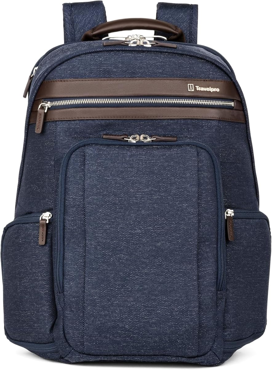 Travelpro Platinum Elite Business Laptop Travel Backpack, Fits up to 16 Inch Laptop, Water Resistant, Men and Women, True Navy Blue