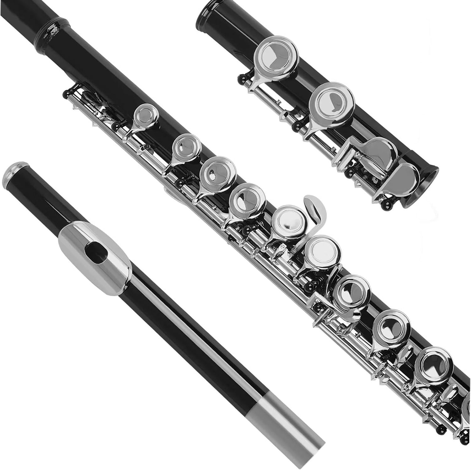 Woodwind Instruments Flute Nickel-plated Cupronickel 16 Hole C Key Woodwind Padded Case