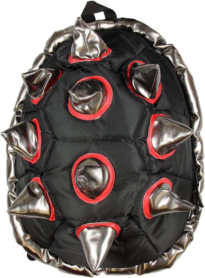 BioDomes Spiked Black-Red Turtle Shell Backpack