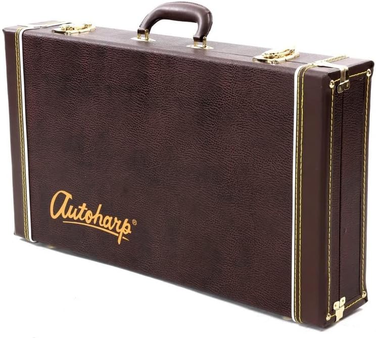 Autoharp by Oscar Schmidt OS21CE 21 Chord Acoustic Electric Autoharp Bundle with AC449 Hard Case, True Tune Tuner, Picks, and Tool