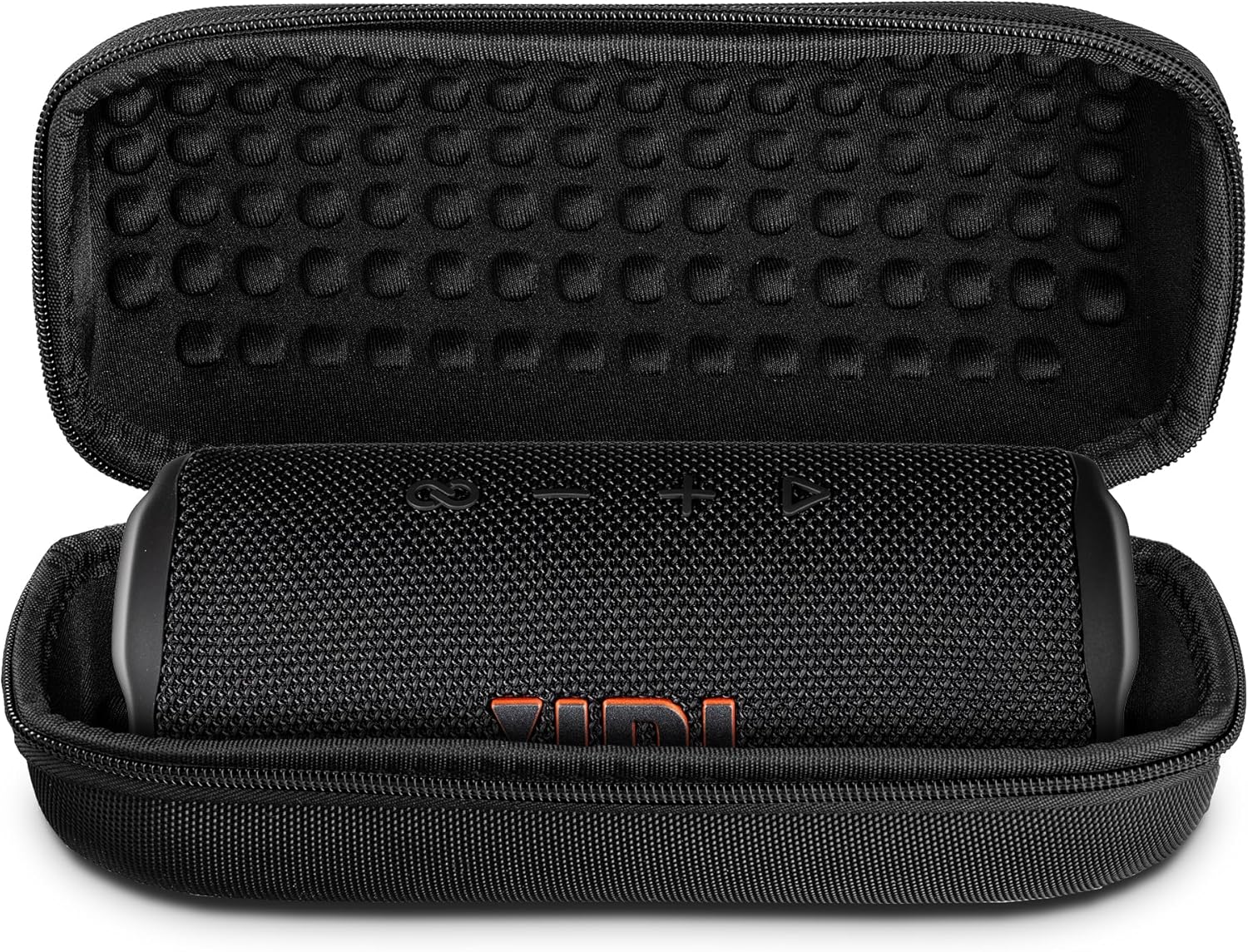 JBL Flip 6 Portable Wireless Speaker | Deep Bass Sound, IP67 Waterproof Rating | Bluetooth Audio for Outdoor, Travel, Beach, Hiking, and Home Use (Black) with Travel Case + Microfiber Cloth