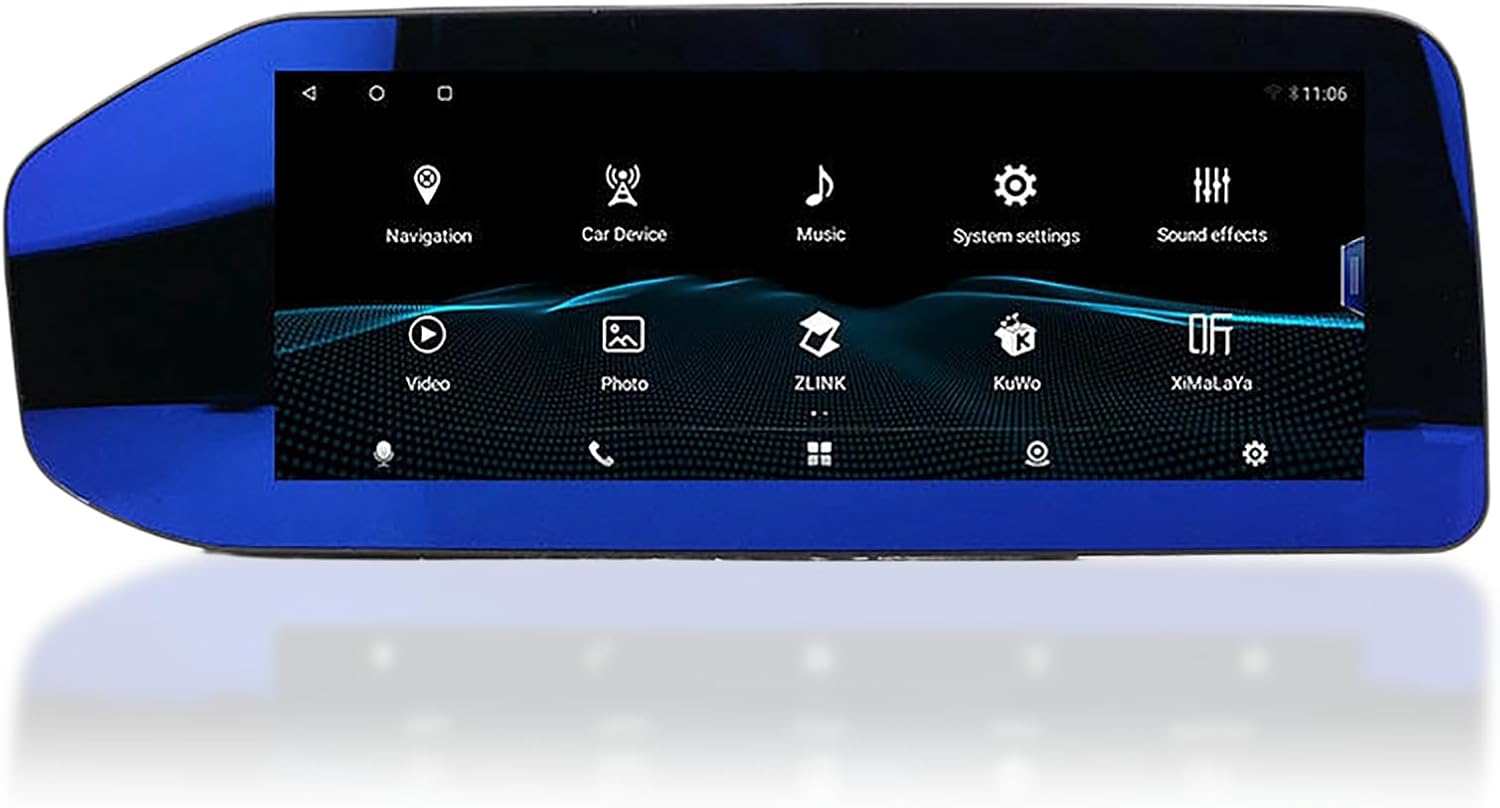 12.3in Blue-ray Touch Screen Car Radio for Lexus ES 2013 to 2018 Android 13 Built-in CarPlay GPS Navigation 4G DSP Plug-and-Play