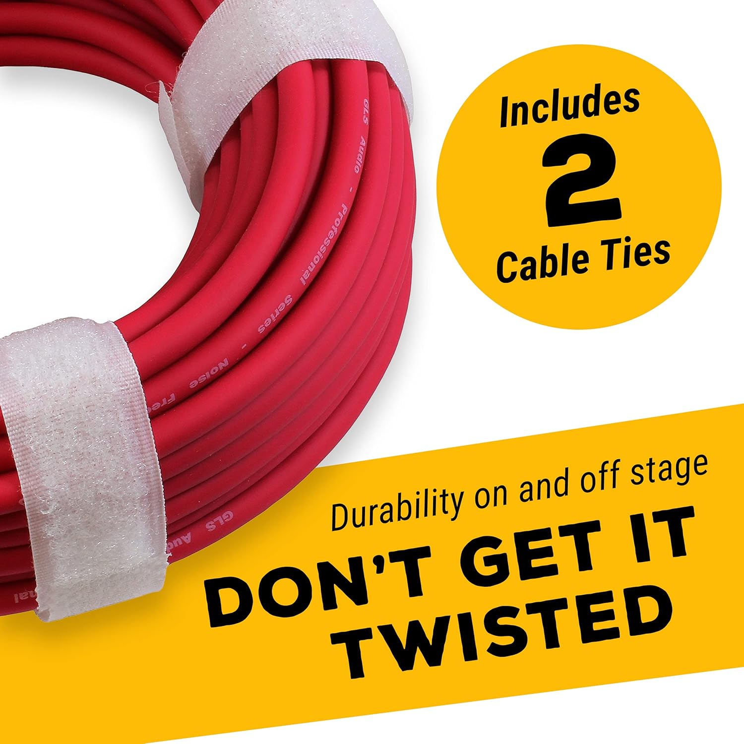 GLS Audio 25 Ft Mic Cable Cords - XLR Male to XLR Female Colored Cables - 25' Balanced Mike Cord - Pack of 6