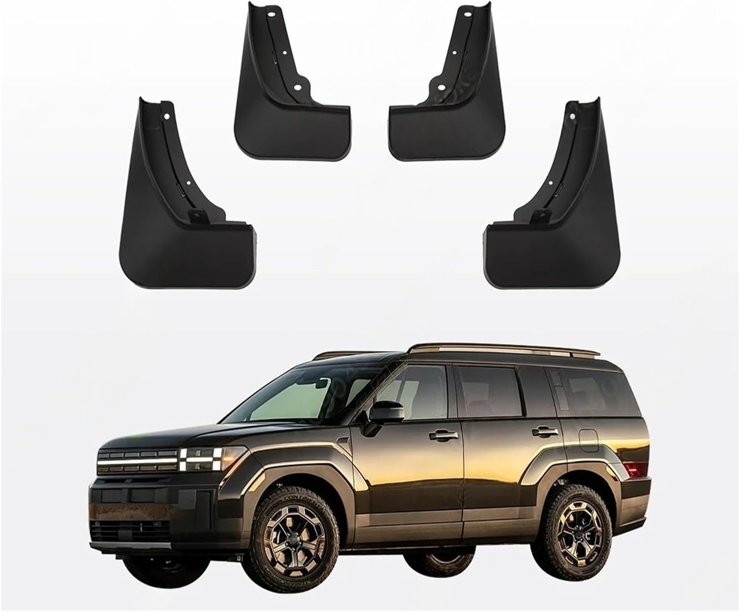 Fender Compatible for Hyundai Santa FE 2024 Mudguard Mud Flaps Guard Splash Flap Mudguards Car Accessories