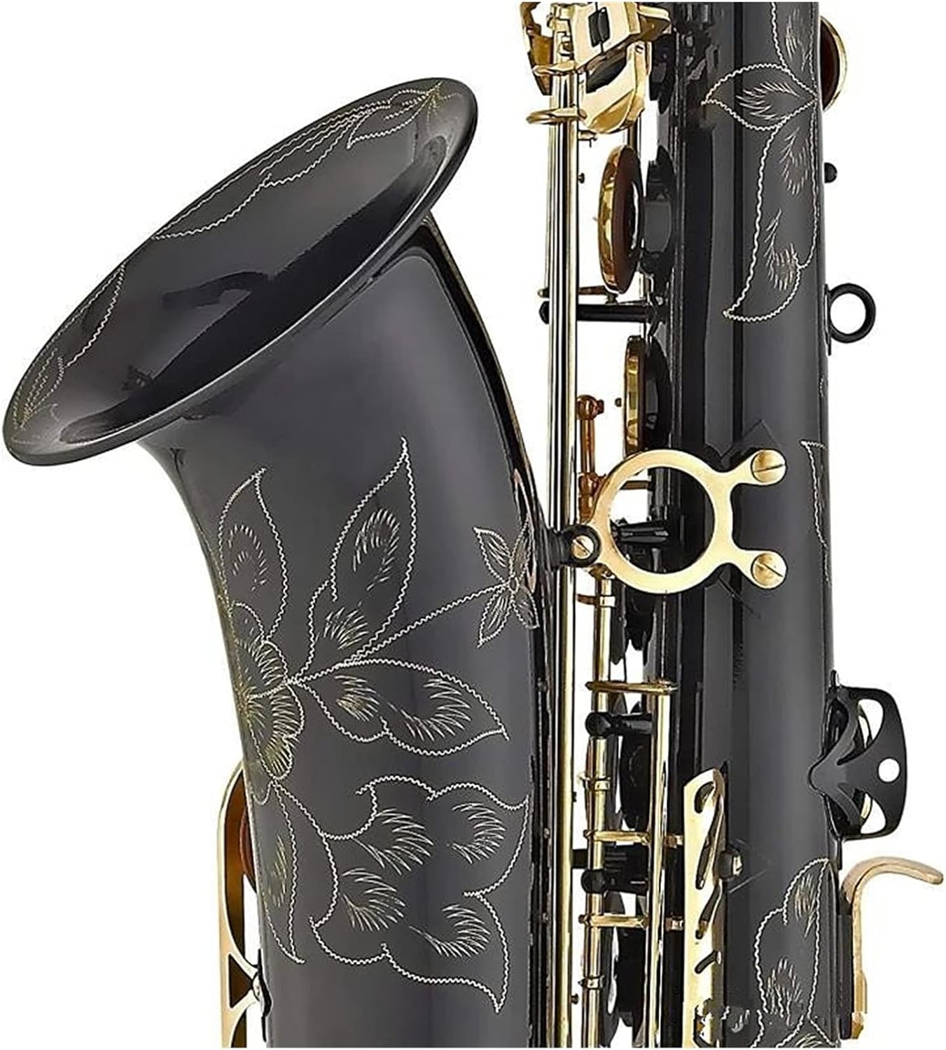 Black Nickel Gold Key Tenor Saxophone Support Professional Tenor Sax with Case Complete Accessories Student Saxophone
