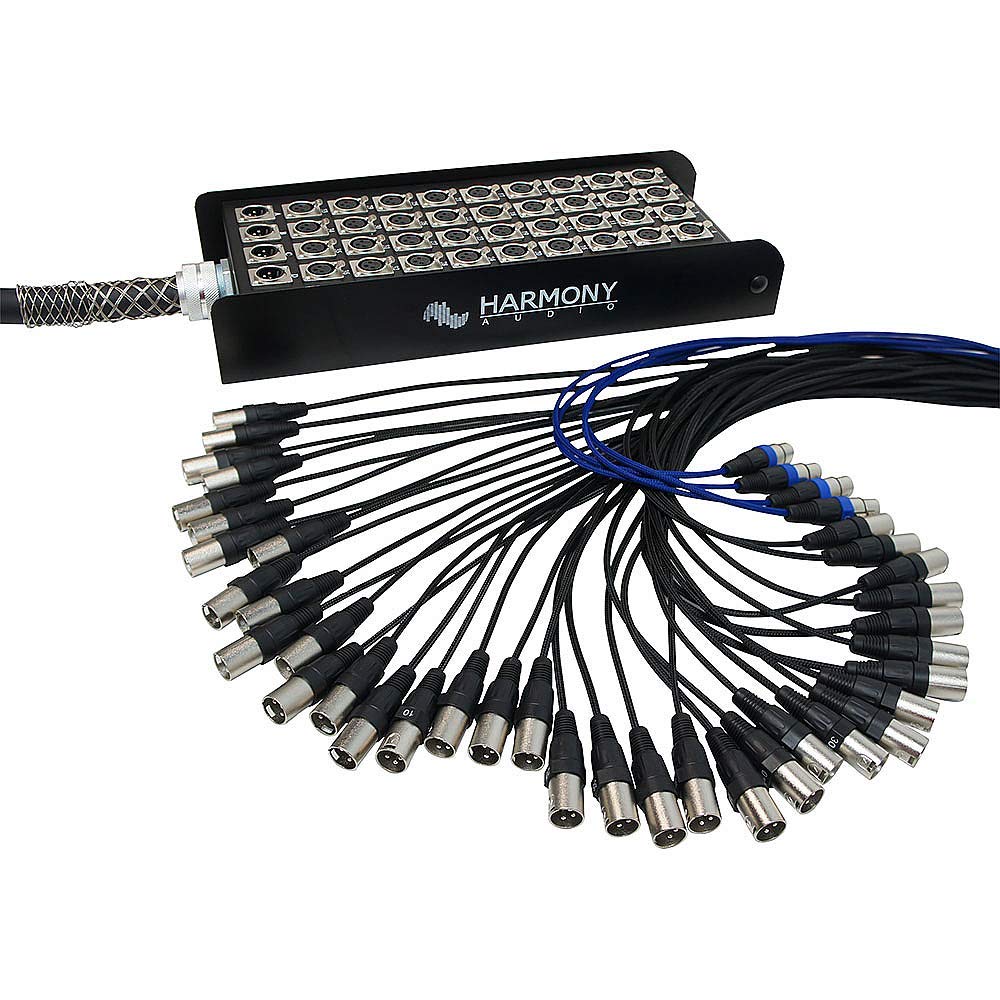 Harmony Audio HA-SB40100 Pro Stage XLR Snake Cable Box 40 Channel - 100 Feet (36 Send, 4 Returns)