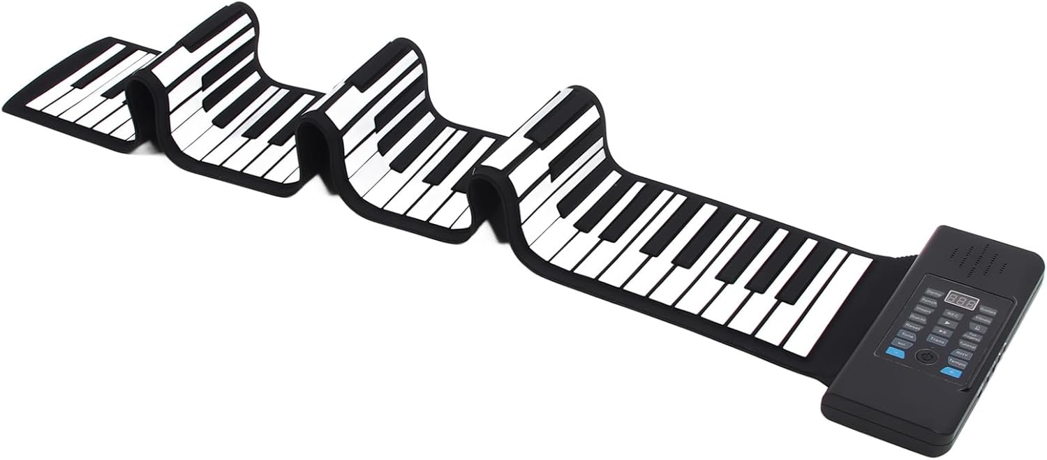 88 Keys Hand Roll Piano with Builtin Stereo Speakers and MIDI Function, Portable Keyboard Piano for Kids and Adults, Suitable for Music Lovers