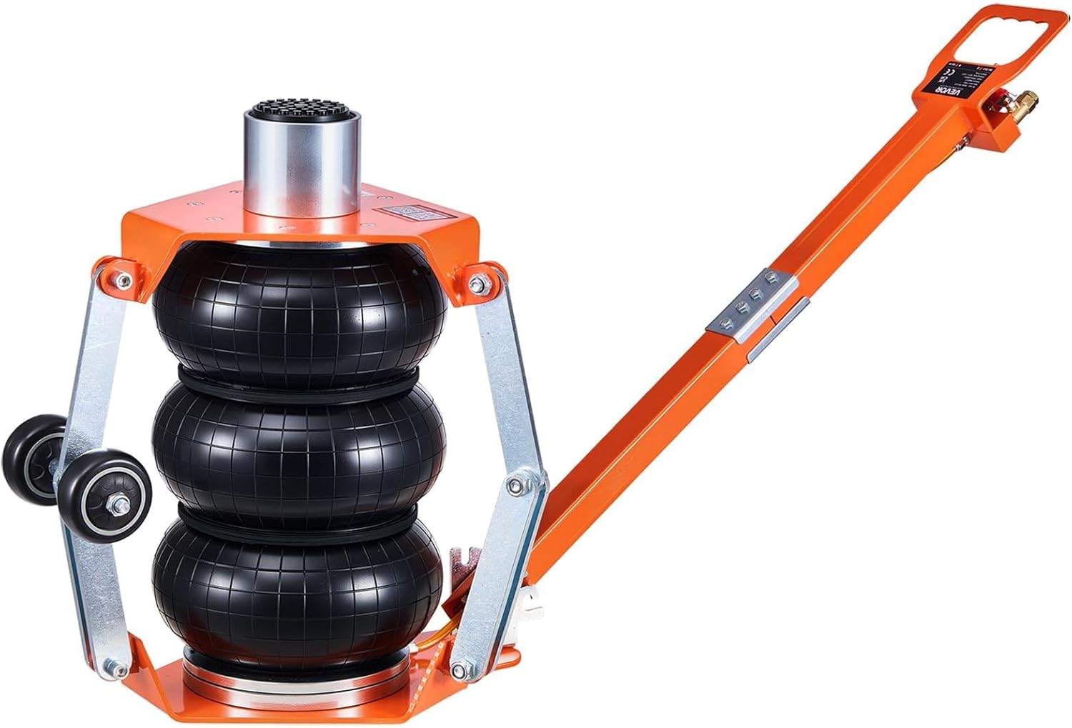 VEVOR Air Jack with Support Rod, 3 Ton/6613 lbs Triple Bag Air Jack, Lift Up to 18.5 inch with Heightened Column & Adjustable Handle, 1-6 s Fast Lifting Pneumatic for Car, SUV, Pickup Truck