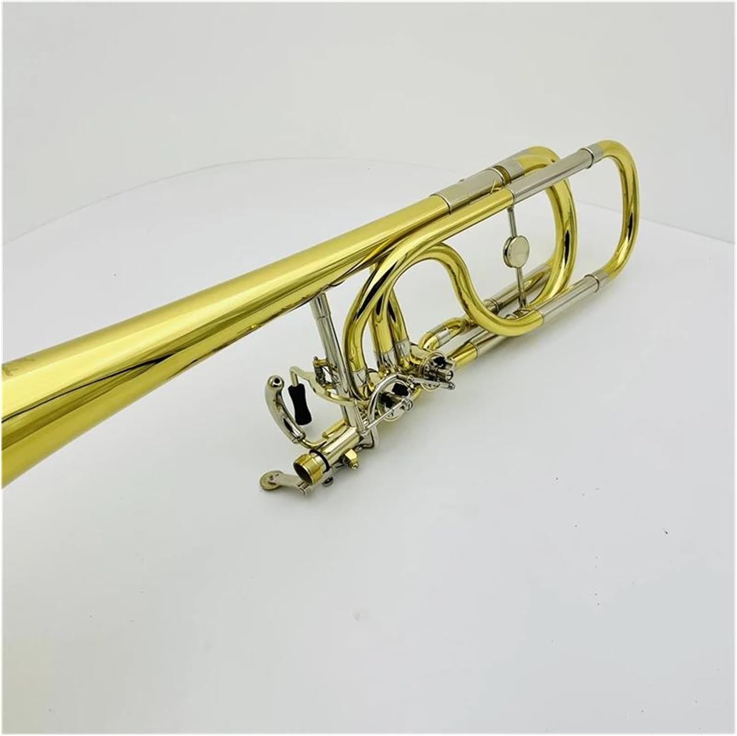 Professionals euphonium Double-Piston Trombone Bb/f Brass Plated Professional Musical I Instrument With Case Mouthpiece