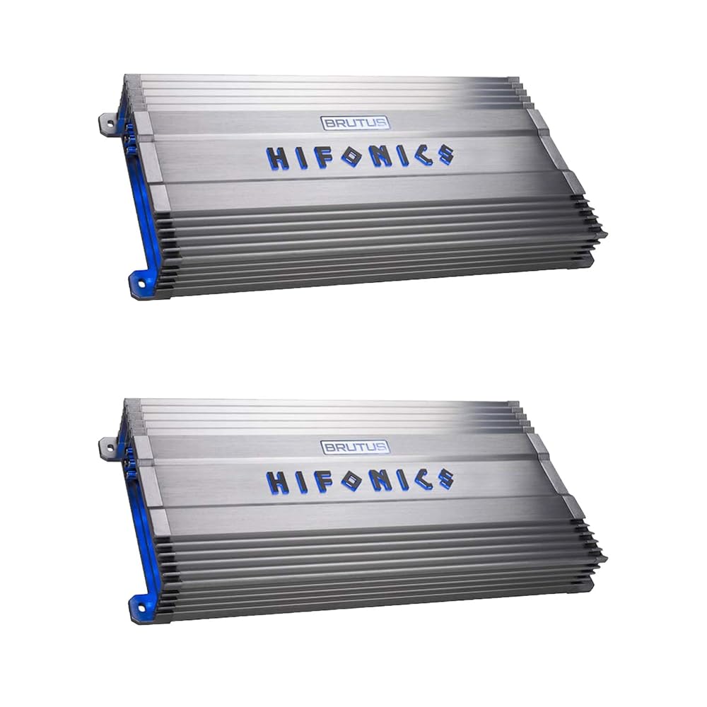 Hifonics BG-1600.4 Brutus Gamma 4 Channel 1600W Car Audio Subwoofer Amplifier (2 Pack)