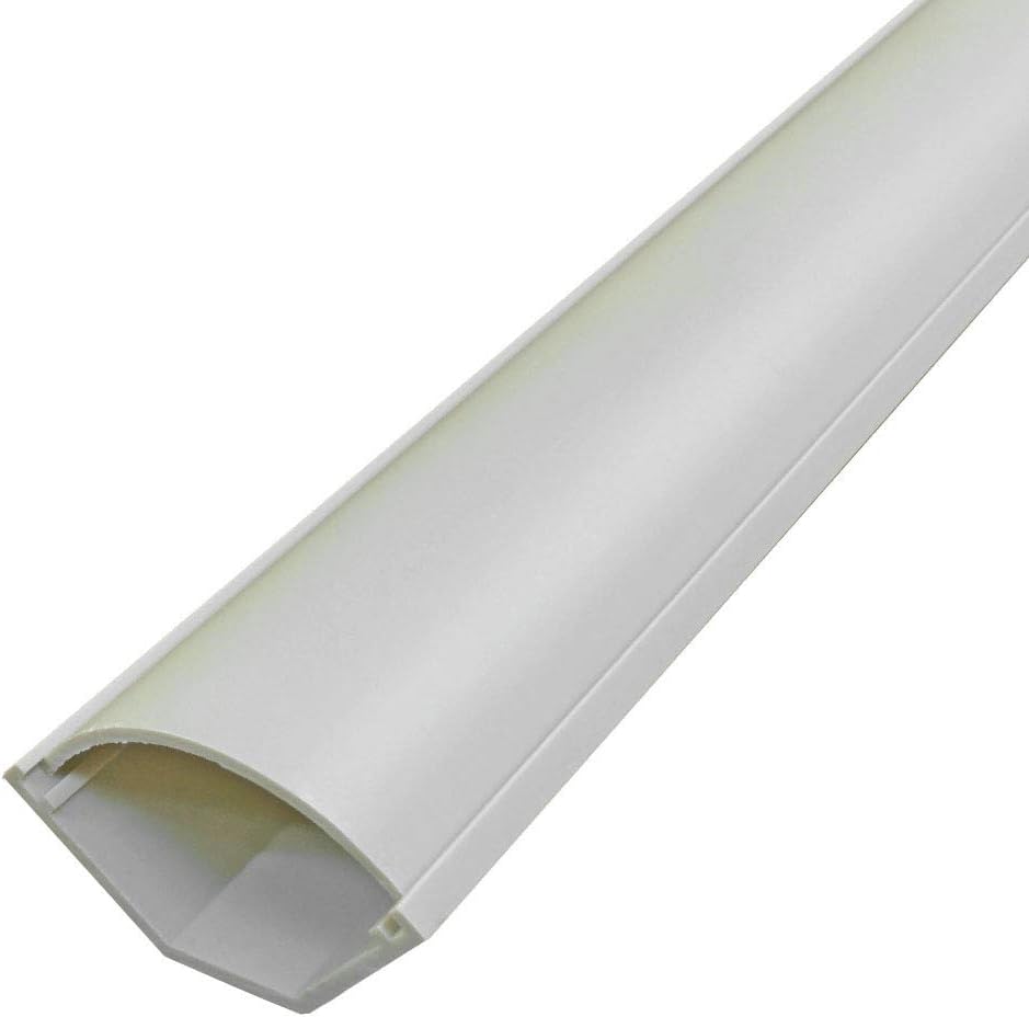 Electriduct Large Corner Duct Cable Raceway (1250 Series) - 5 Feet - Beige - 10 Sticks