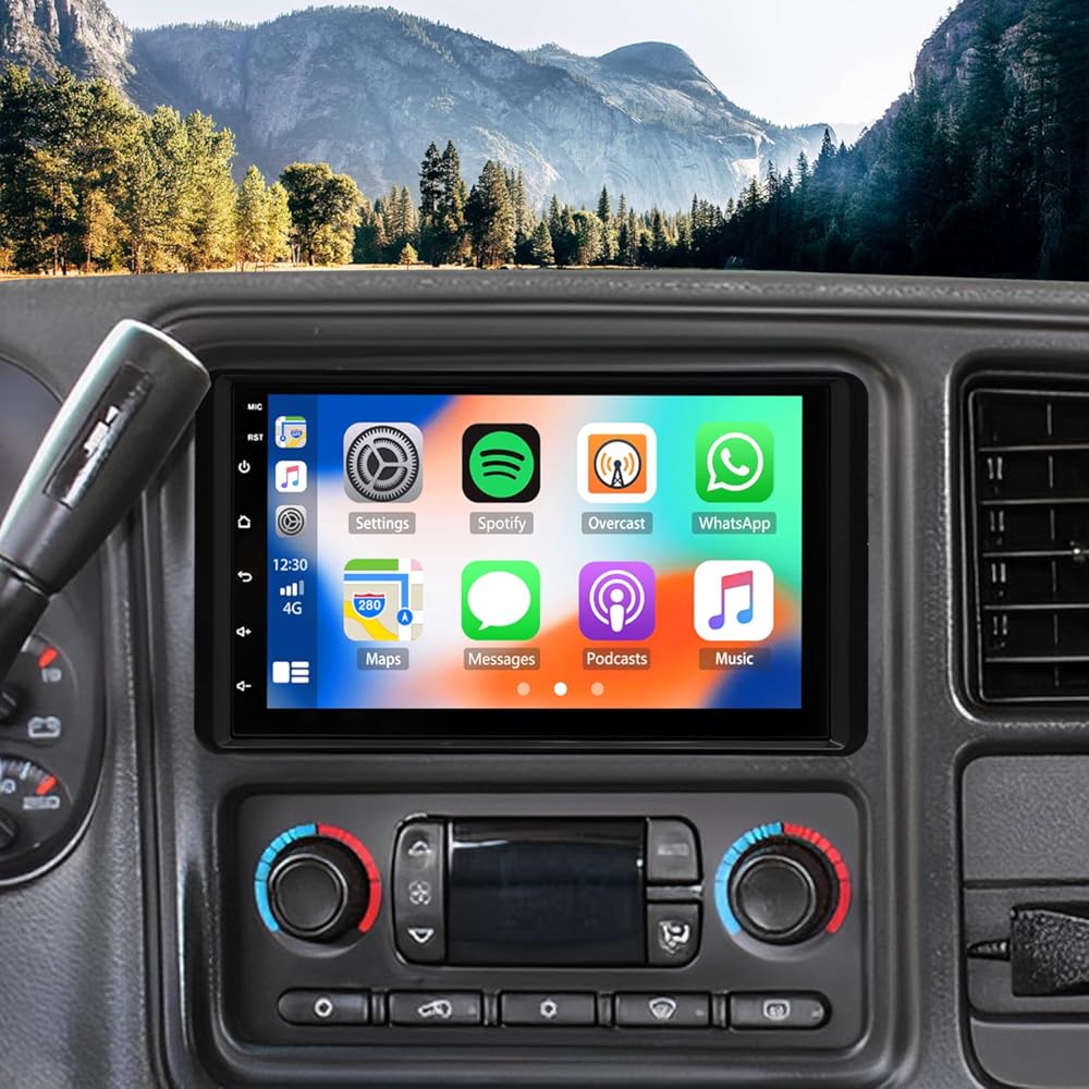 Car Stereo Radio for Chevrolet Chevy Silverado Avalanche Tahoe GMC Siera Canyon Yukon 2003 2004 2005 2006, 7