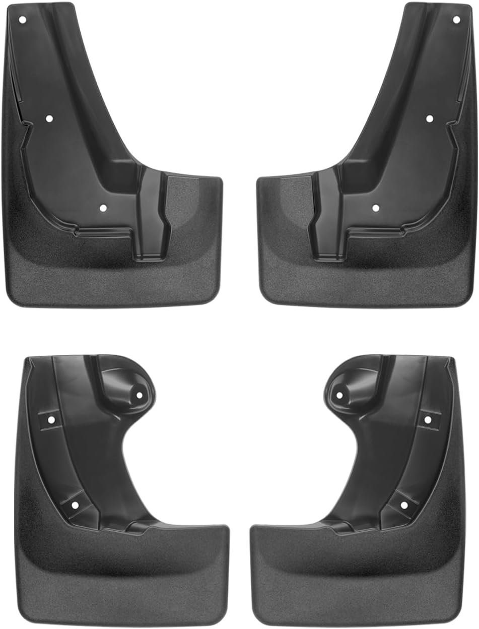 WeatherTech Custom No Drill Splash Guard MudFlaps for Subaru Ascent, Front & Rear Set (110107-120107), Black