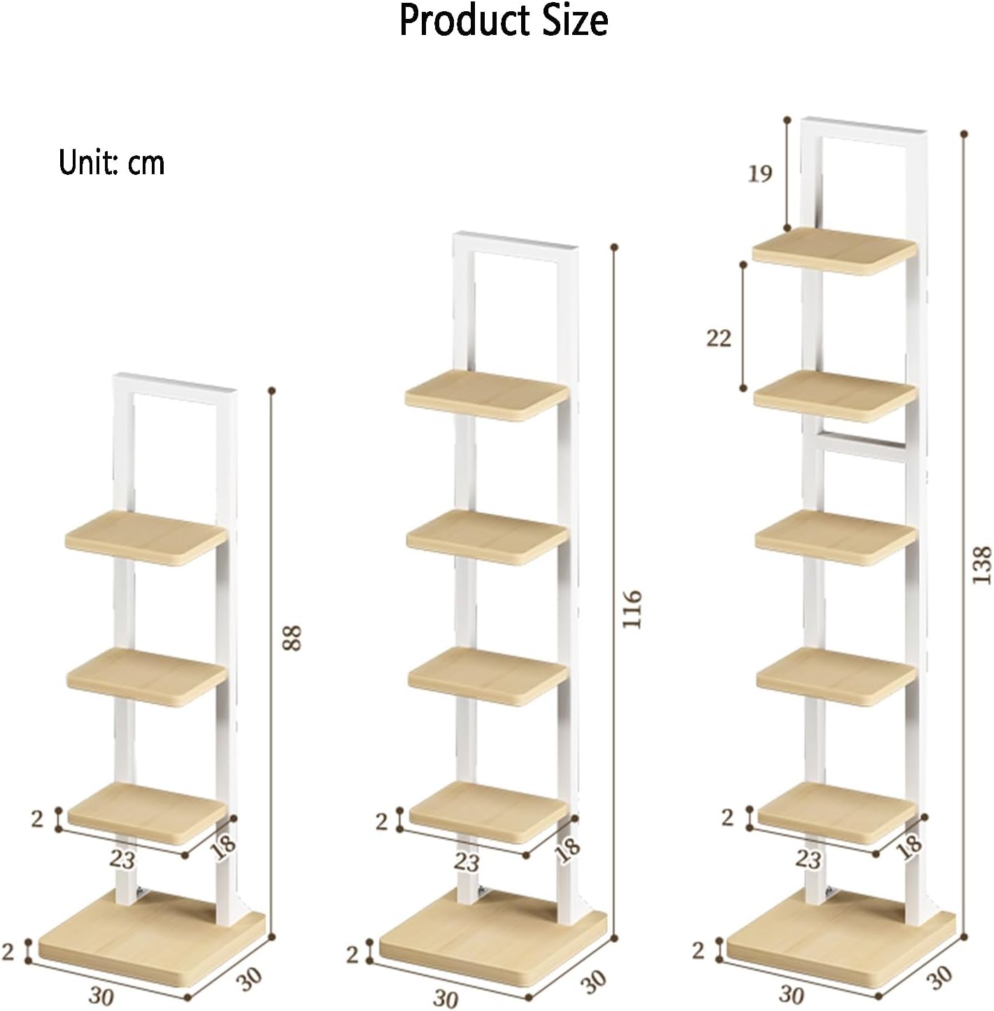 Industrial Bookshelf,4/5/6 Layer Corner Bookcase,Storage Display Rack, Multi-Layer Storage Rack,Tall Corner Shelf, Suitable for Small Space, Office(White+White,6tier) (Log+Black 6tier)