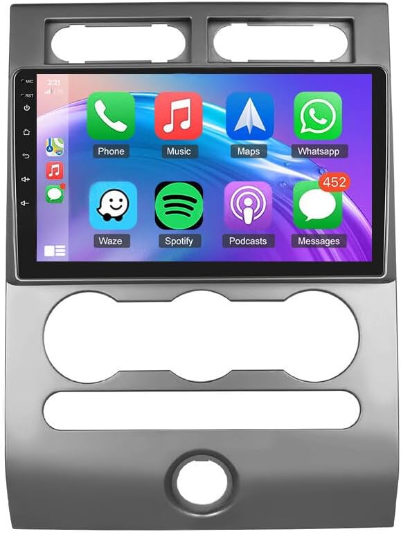 Car Stereo with Carplay & Android Auto fit for Expedition2007-2014,Slakerbe 9