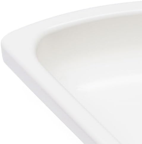 Triangular Sink,White Acrylic Boat RV Caravan Camper Sink with Faucet,Wall Mount Corner Bathroom Sink with Drain Pipe,Vanity Single Bowl Sink Small Corner Sink Kit for Restaurants,RVs,Yachts