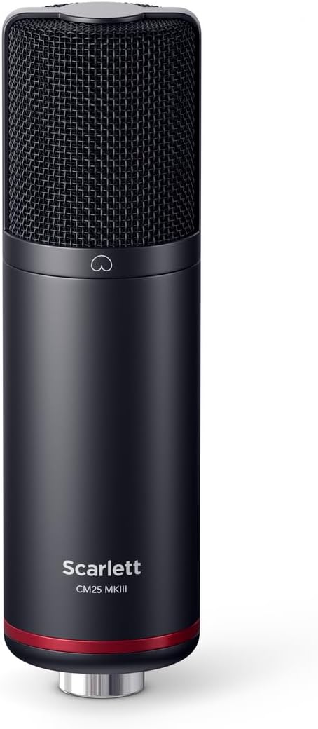 Focusrite Scarlett 2i2 Studio 4th Gen USB-C Audio Interface Bundle with CM25 MkIII Condenser Microphone, SH-450 Headphones, Pop Filter, Shockmount, Metal Stand, XLR Cable & Creative Software Pack