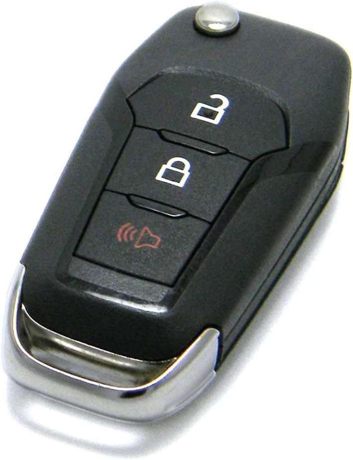 OEM Electronic 3-Button Remote Flip Key Fob Compatible with 2023-2024 Ford F-Series (FCC ID: N5F-A08TBLP, P/N: 164-R8334)