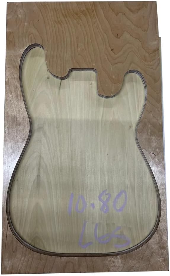 Exotic Wood Zone | Yellow Poplar Electric/Bass Musical Wood Body Blanks | Guitar Luthier Tonewood Suppliers | Unglued Planed - 21