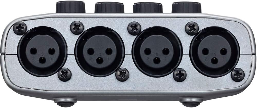 Zoom PodTrak P4 Portable Multitrack Podcast Recorder Bundle with Zoom ZDM-1 Podcast Pack