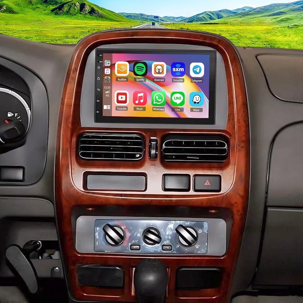 8+256G Double Din Radio Stereo for Nissan NP300 2001-2011 with Wireless Carplay & Android Auto,7 Inch Android 15 Car Audio Receiver GPS Navigation Unit with Bluetooth Head Unit WiFi SWC