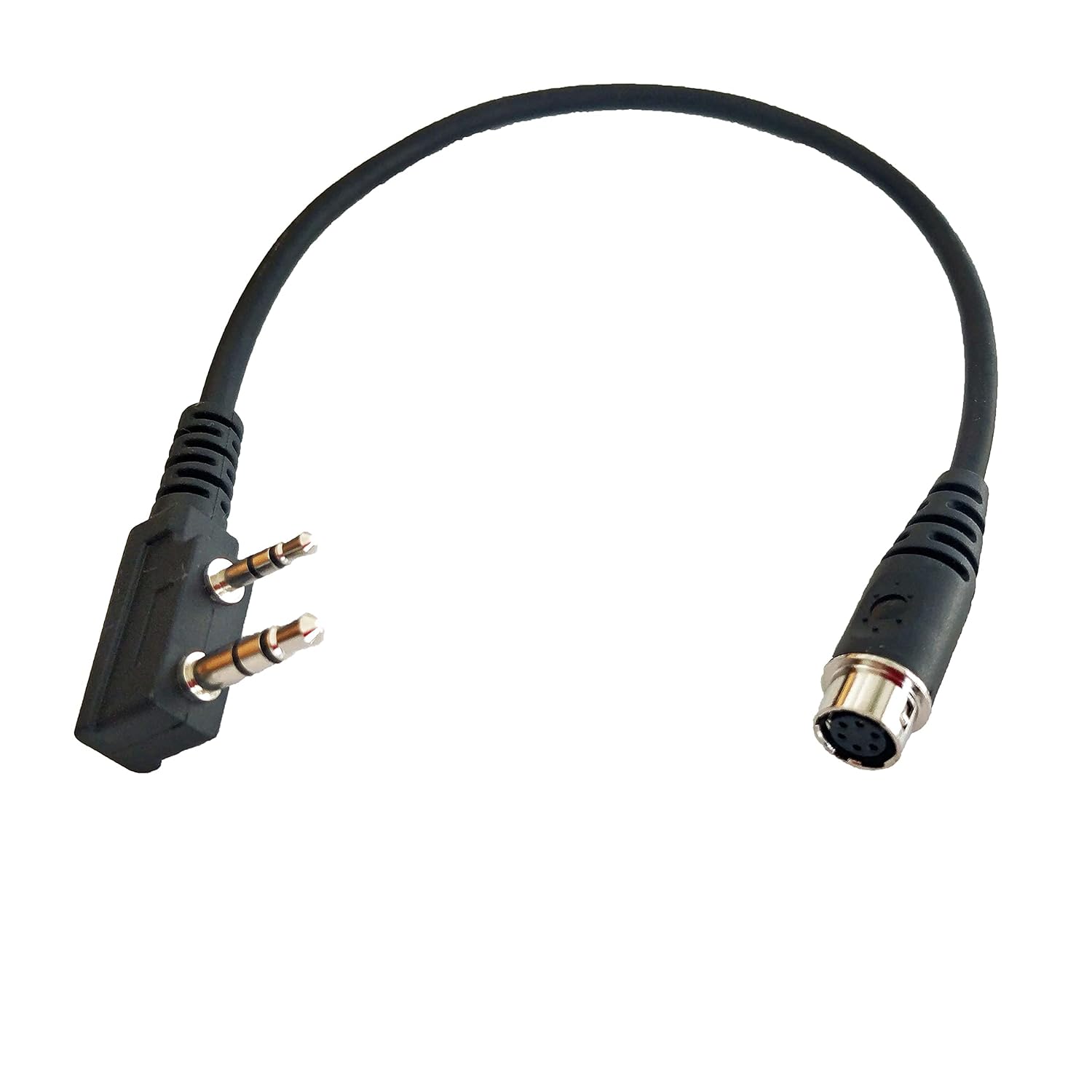 ArmorMason Hirose 6-pin Quick Disconnect Adapter Compatible with Baofeng UV-5R Radio