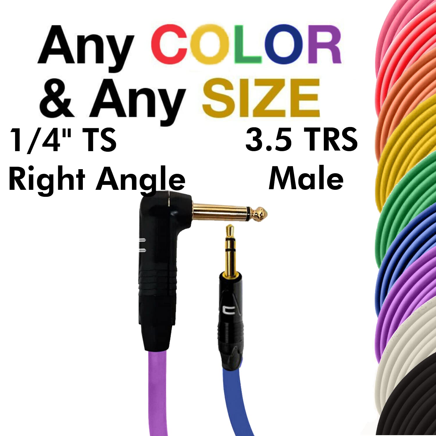 COLUBER CABLE Right Angle 1/4