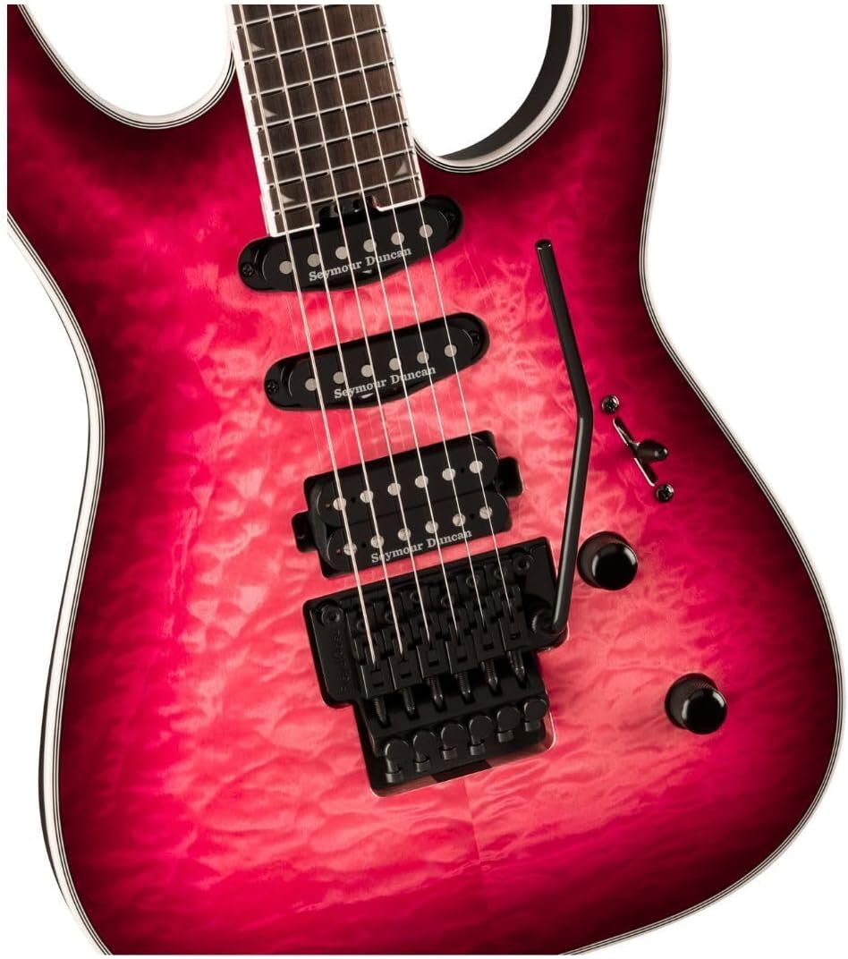 Jackson Pro Plus Series Soloist SLA3Q Electric Guitar - Fuschia Burst