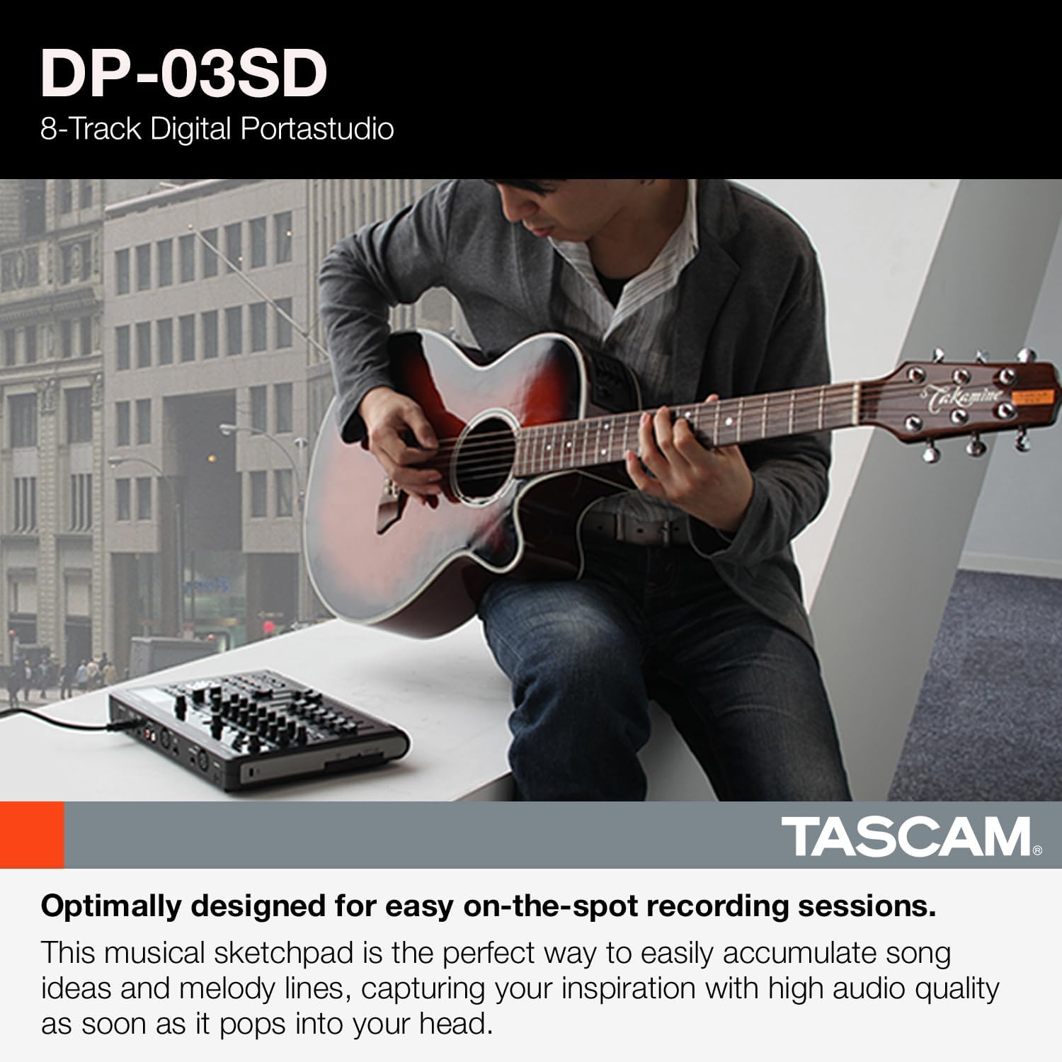 TASCAM DP-03SD Digital Portastudio 8-Track Recorder
