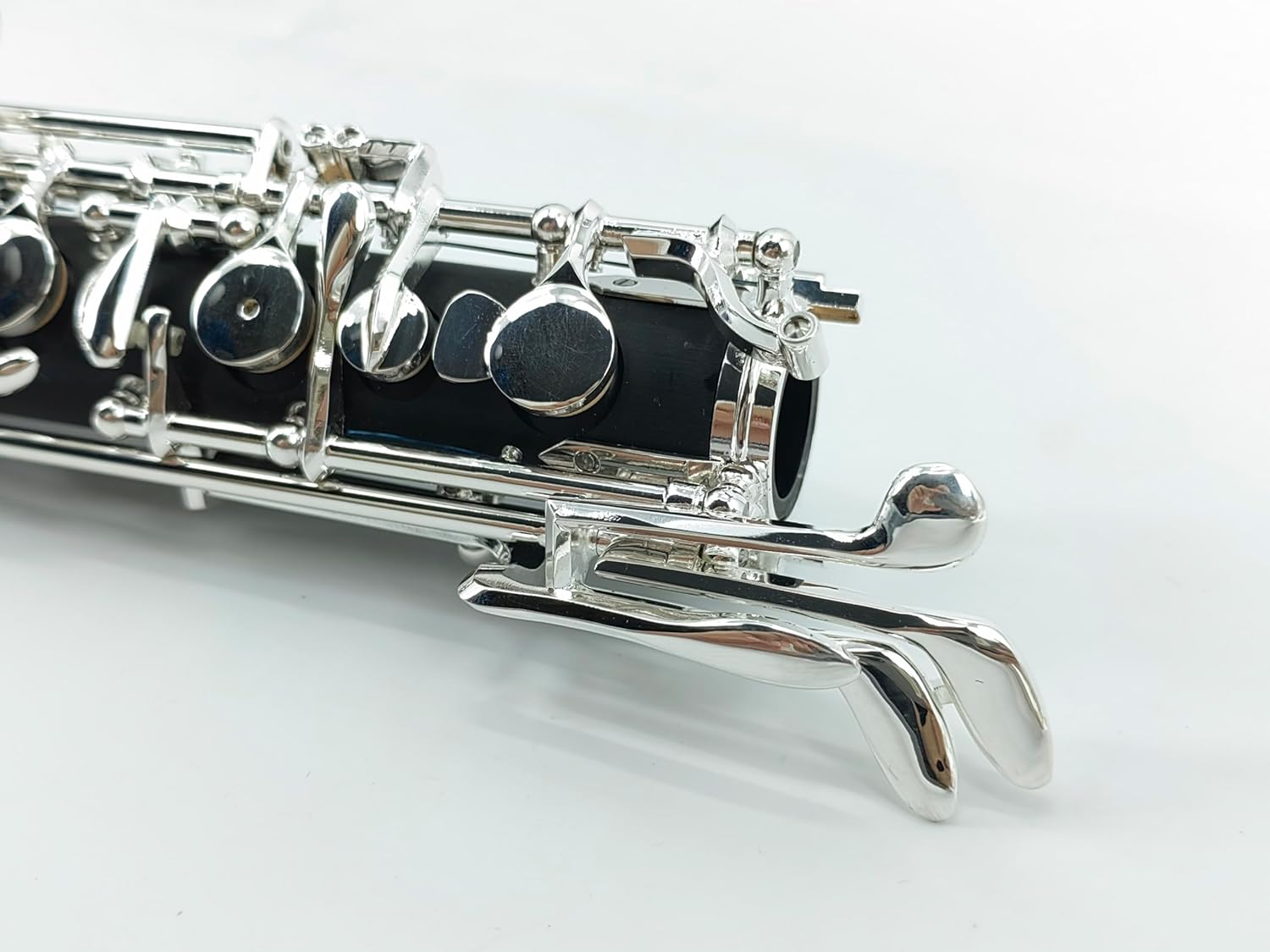 C key Oboe Ebonite Body Silver Plated Semi-automatic 3rd Octave left F Key Woodwind Musical Instrument for Beginner
