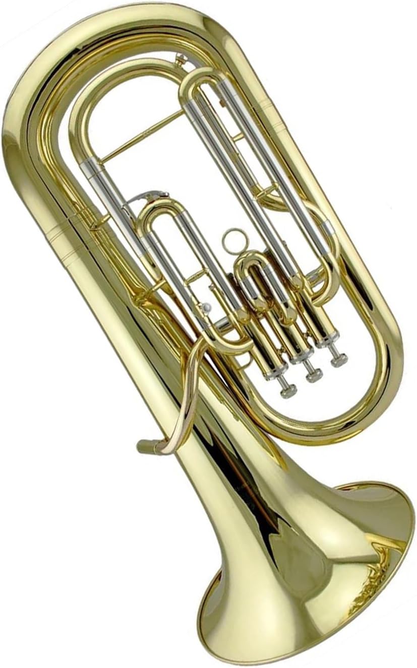 Gold Lacquered Phosphor Bronze Lead Pipe White Copper Tuning Euphonium 3 Pistons Euphonium All-brass Instrument