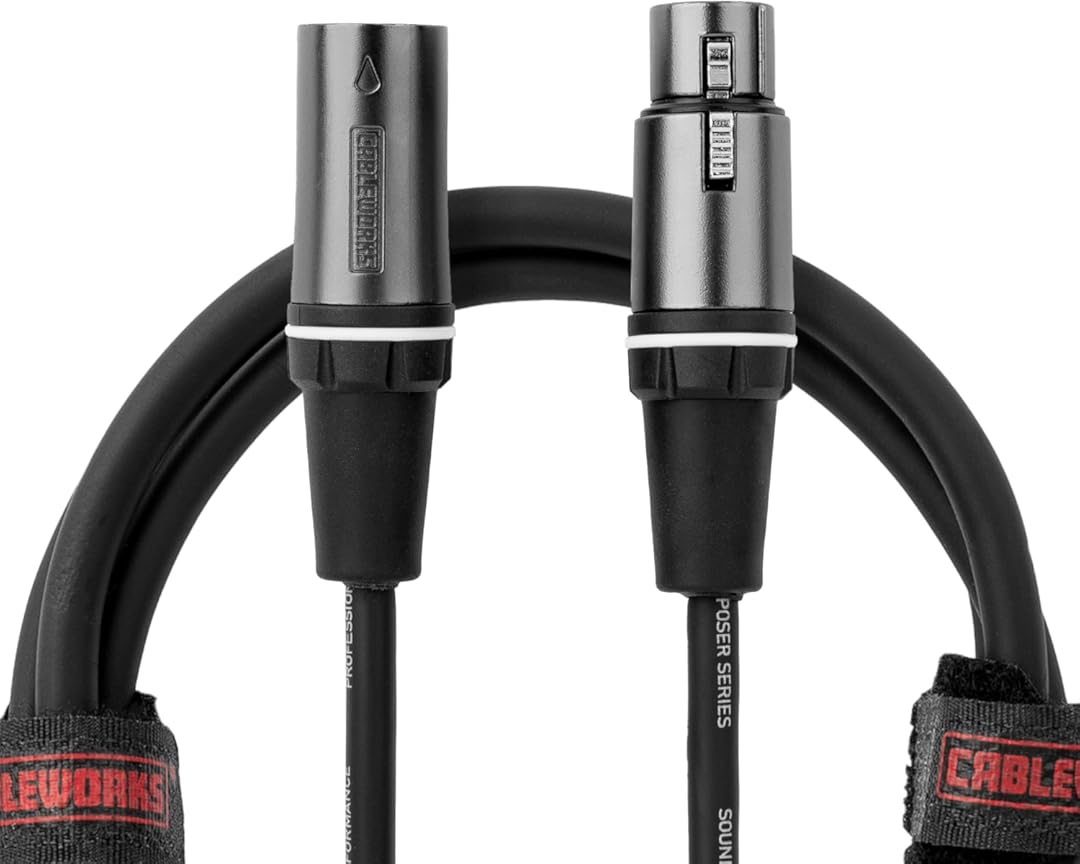 By Gator Cases Composer Series Deluxe 75 Foot XLR Microphone Cable, (GCWC-XLR-75)