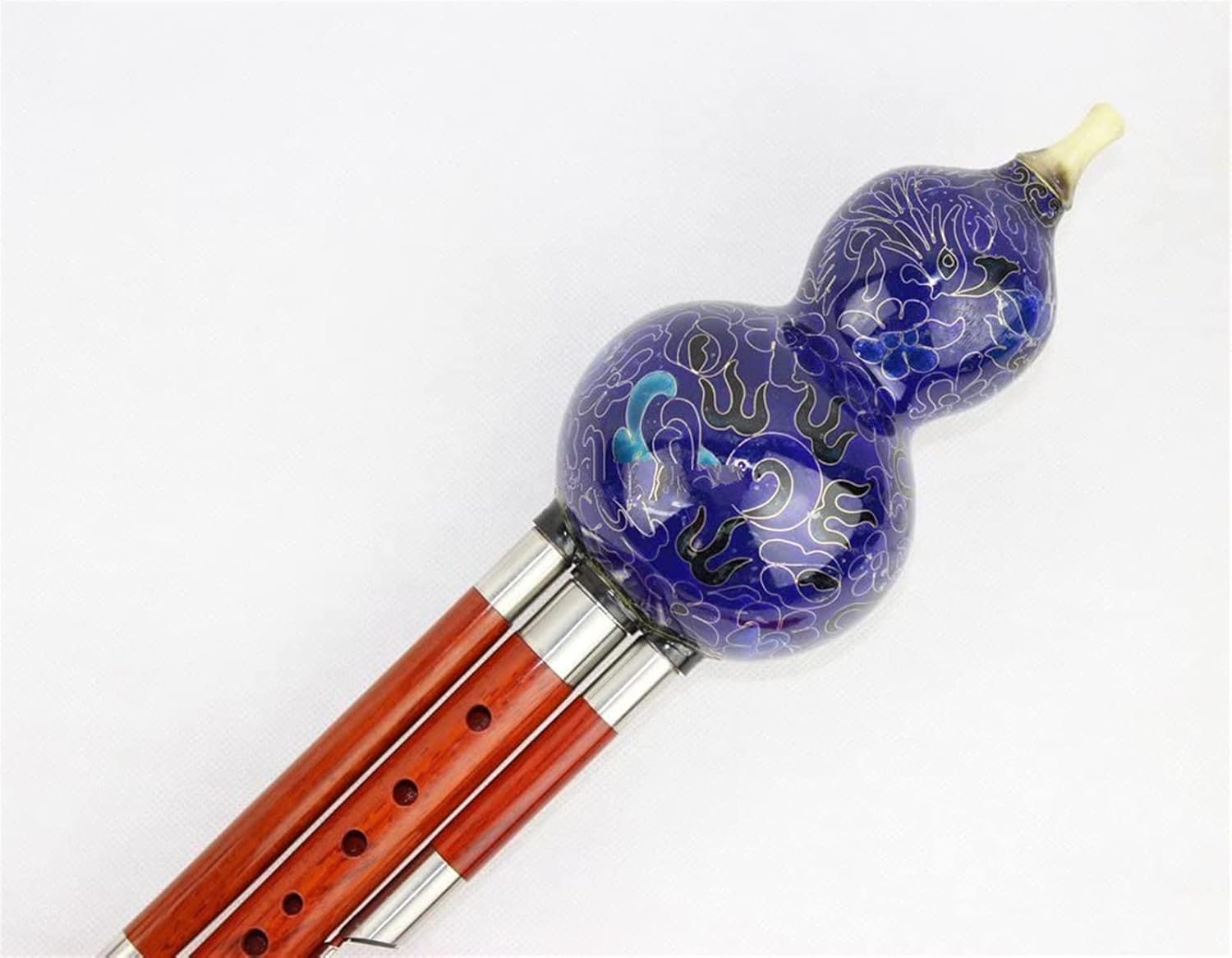 FLFL Hulusi Professional Rosewood Hulusi, Chinese Hulusi (Bb Key) (Color : C Key)