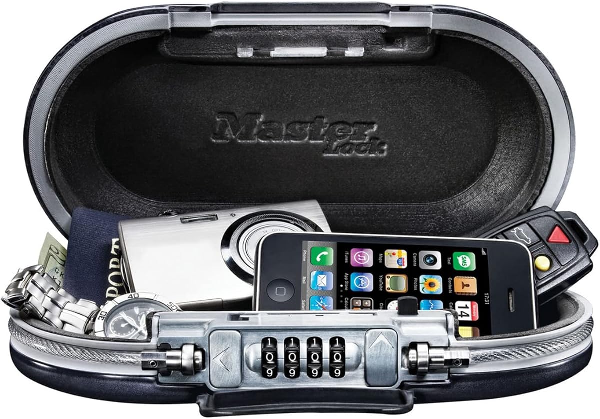 Master Lock Mini Travel Safe with Cable - 5900EURD
