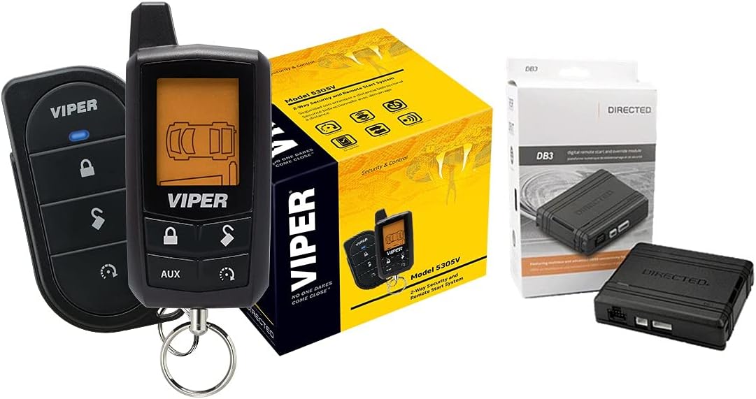Viper Model 5305V 2 Way Car Security & Remote Start Bundled with + (1) Directed DB3 Databus All Interface Module (Renewed)