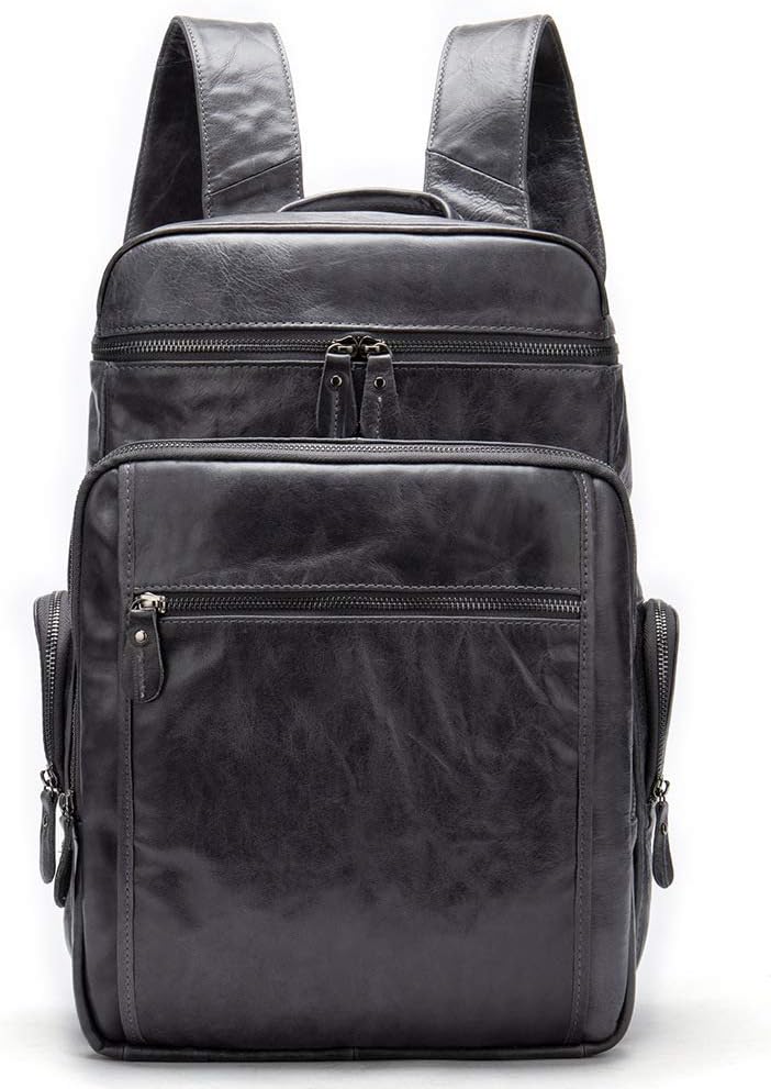 Men's Carry On Backpack 16 Inch Laptop Waterproof Hiking Bag for Travel Business & Casual Use Gift Box (Black,Large)