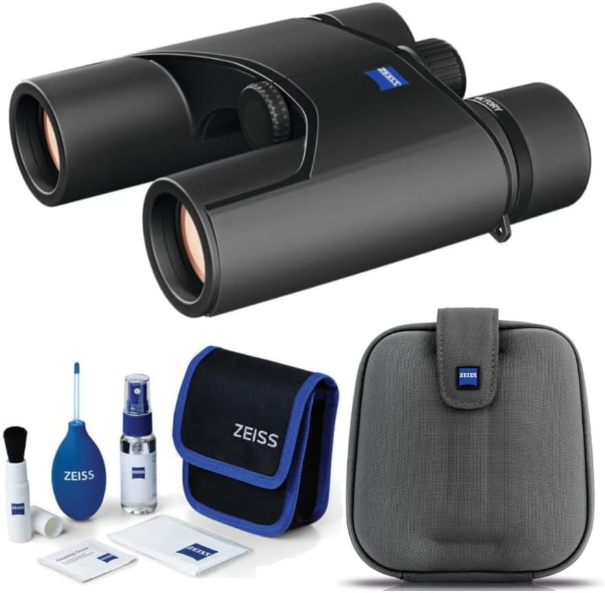 Zeiss 8x25 Victory Pocket Binoculars with Zeiss Lens Cleaning Kit Bundle