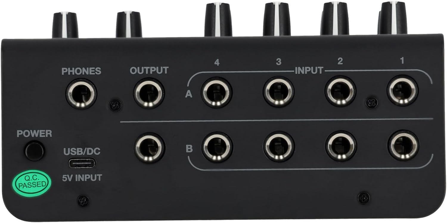 Rockville 3-Person Podcast Recording Package LINE8 USB 8-Channel Mixer and USB Audio Interface with (3) PRO-M50 Headphones, (3) RMIC-SR Mics, Stands, RHPA4 Amp, Cables (12 Items)