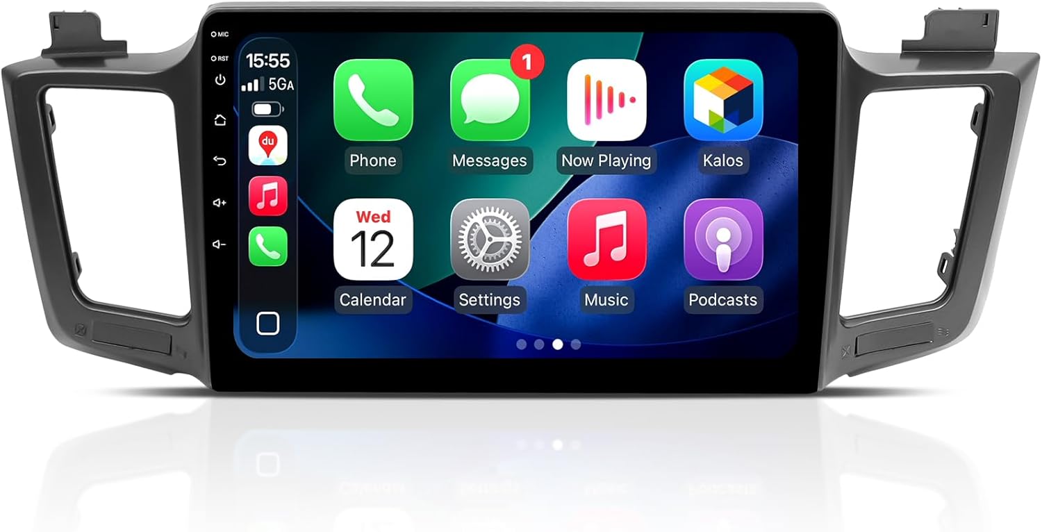 Android 13 Radio for 2013-2018 Toyota RAV4,10.2 Inch QLED HD Touch Screen, 6G+128G Car Stereo with Wireless Apple Carplay, Android Auto, 5GHz WiFi, 48EQ DSP, AM FM Radio, Mirror Link