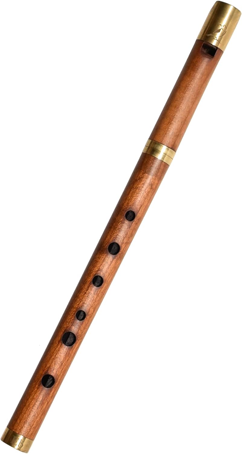 Wooden Whistle Key of Eb VEbC-01 Great Sound Hand Carved Stabilized Wood Flute Folk Wind Music Instrument Woodwind Handmade Brown