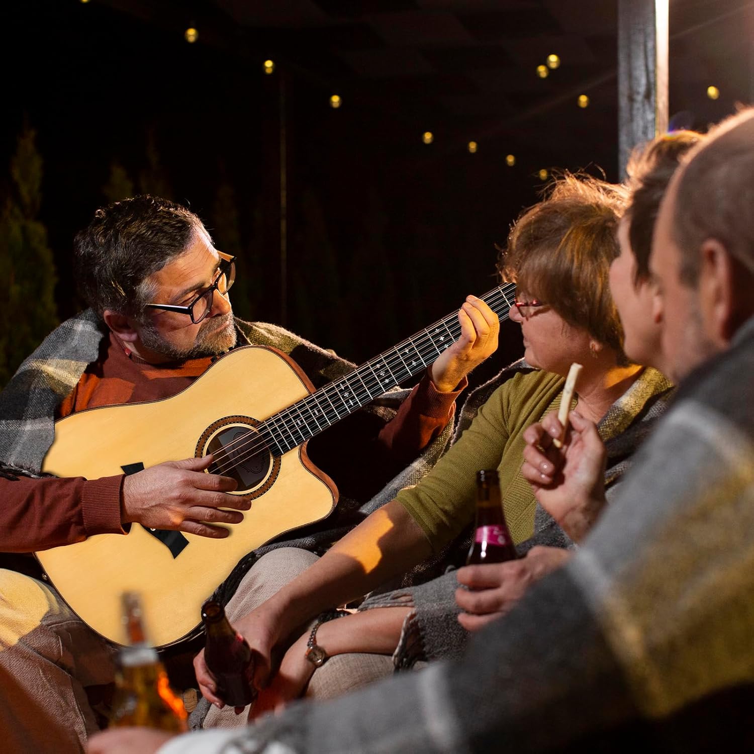 Vangoa Advanced 12 String Guitar, Full Size Twelve String Guitar Acoustic Electric 4 Band EQ Electroacoustic Set for Professional Beginner Adults Intermediate, Spruce Top, Glossy Natural