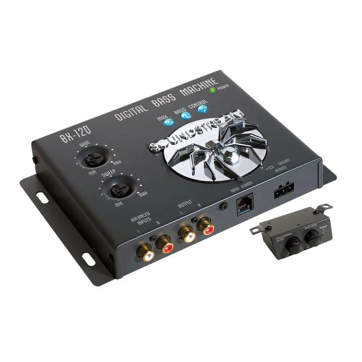 Soundstream BX-12 D – Car Audio Bass Restoration Processor with Remote Control | Epicenter Alternative for Factory & Aftermarket Sound Systems | Bass Enhancer Processor and Subwoofer Booster